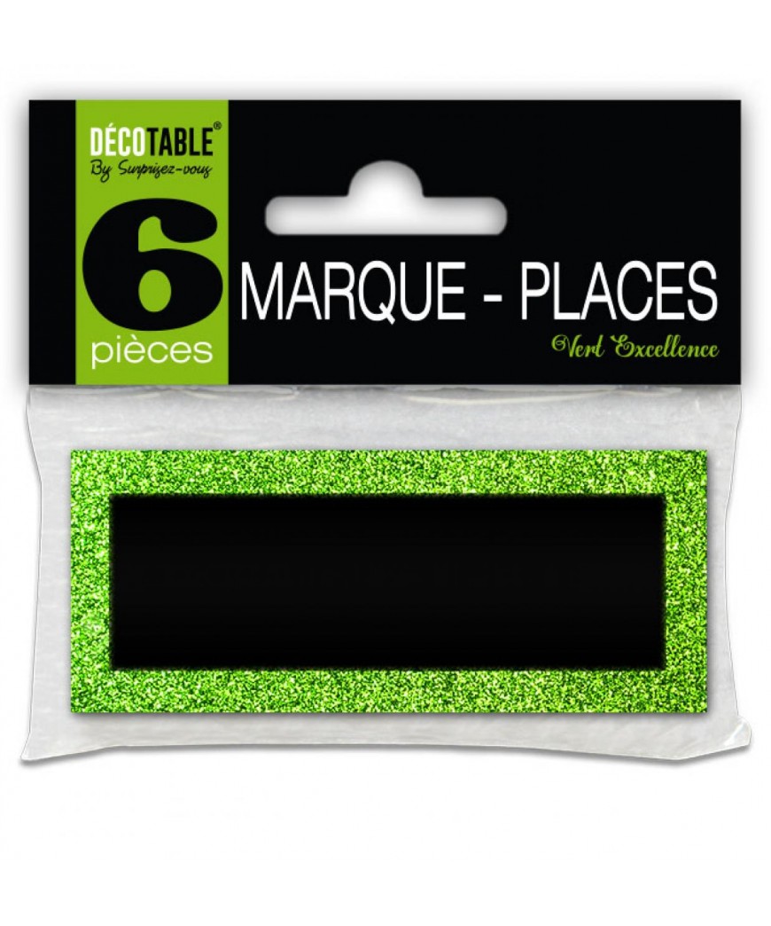 marque-place-pailletes-x6-vert