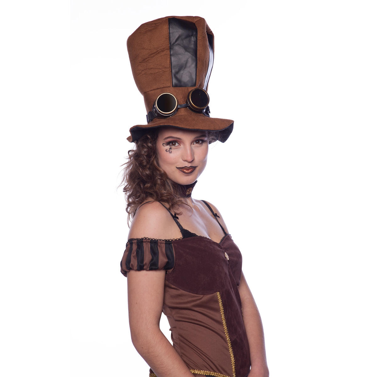 CHAUT HAUT DE FORME STEAMPUNK AVEC LUNETTES