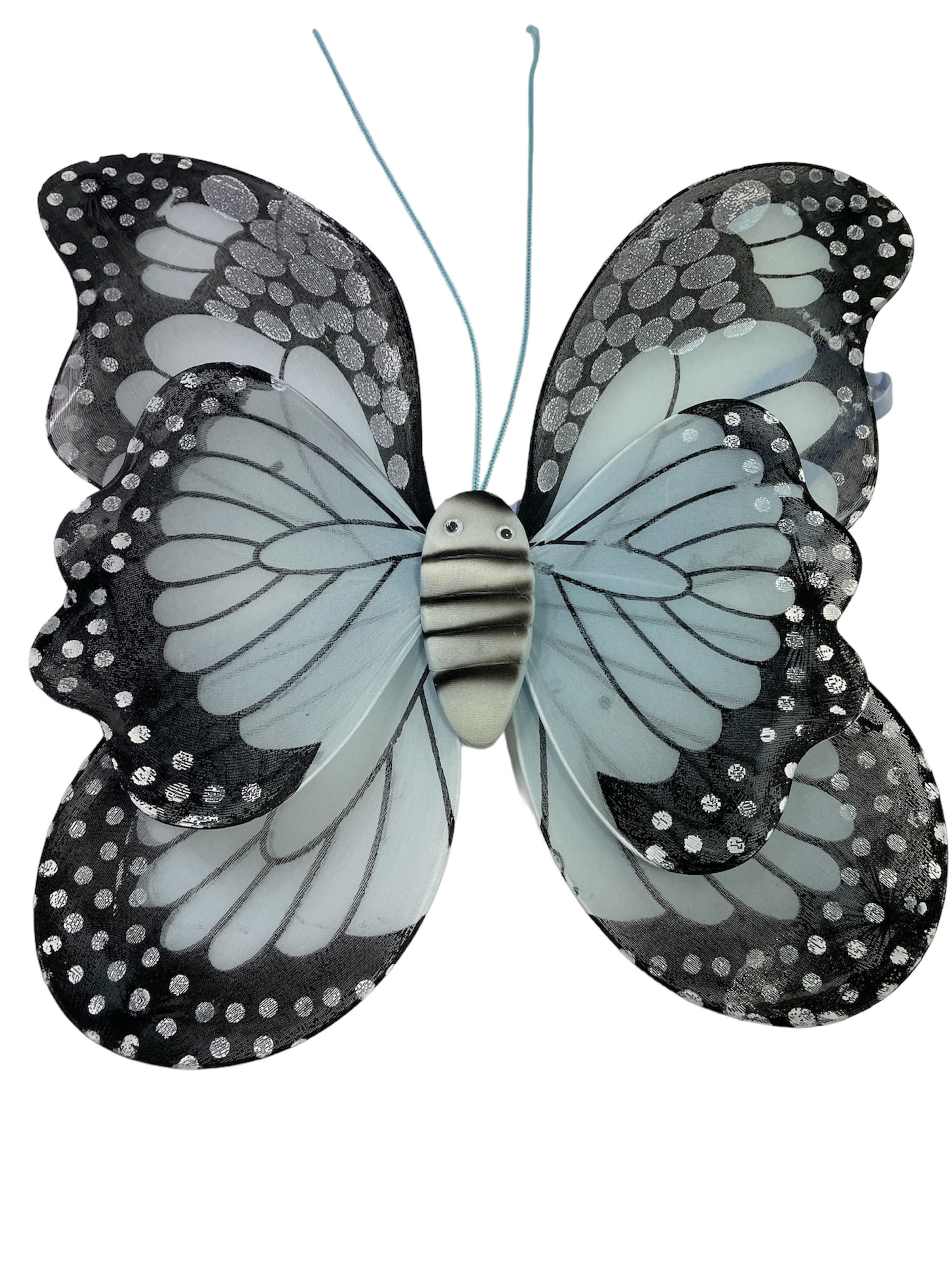 ailes de papillon gris bleu