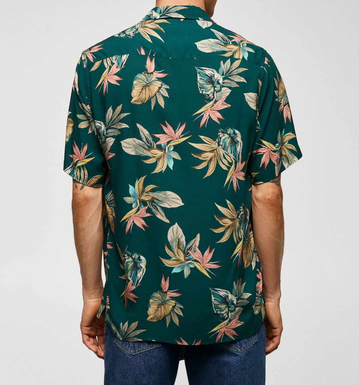 CHEMISE HAWAI VERTE