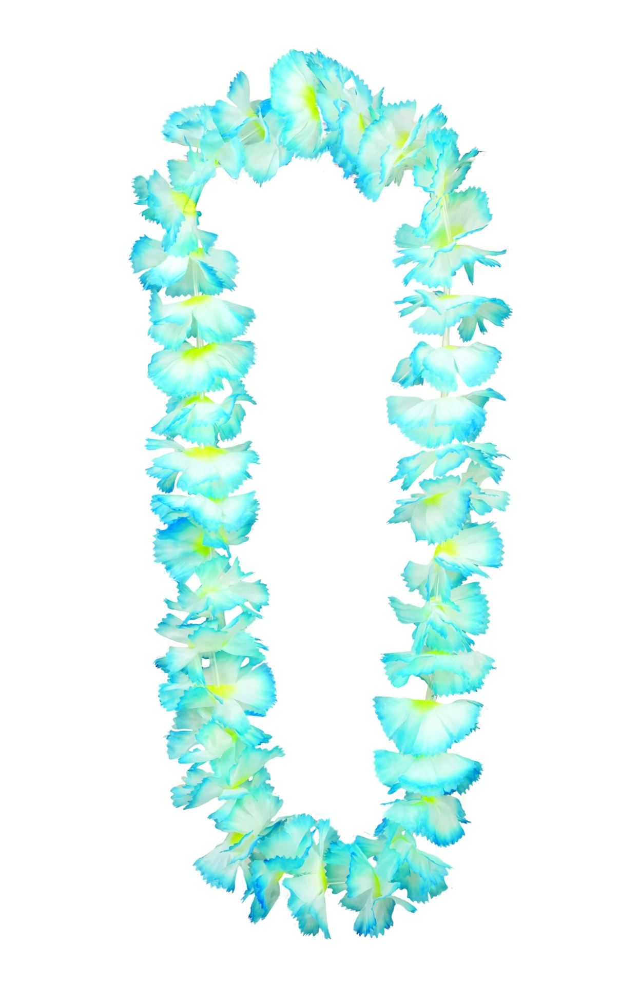 COLLIER HAWAIEN DEGRADE BLEU  1