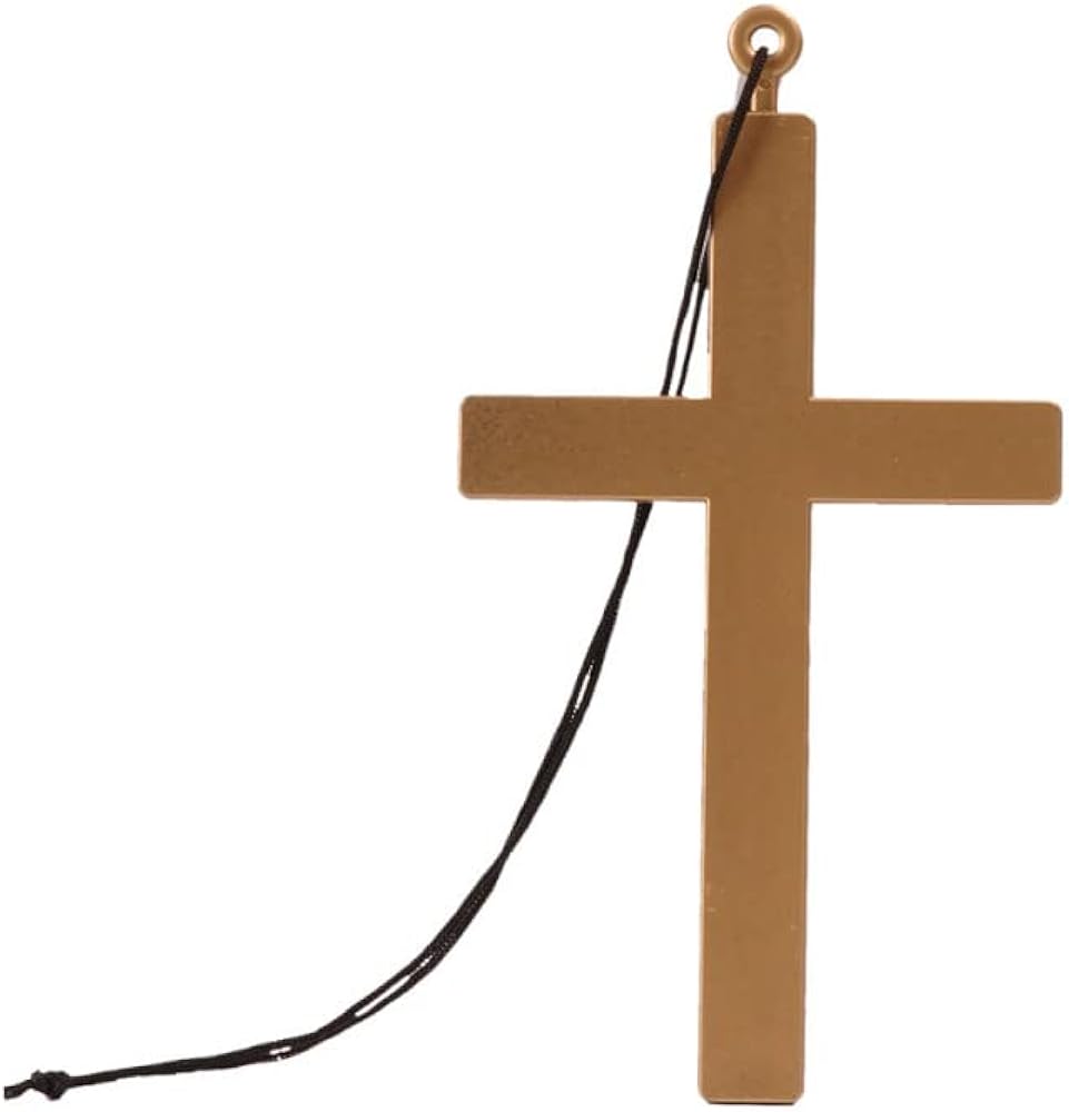 croix en palstique marron