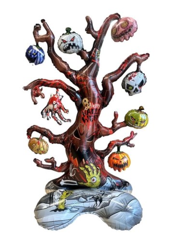 BALLON GEANT ARBRE HALLOWEEN A POSER
