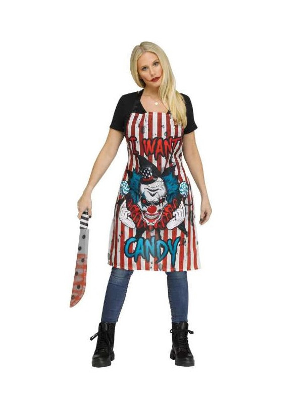 TABLIER HALLOWEEN CLOWN CA 1