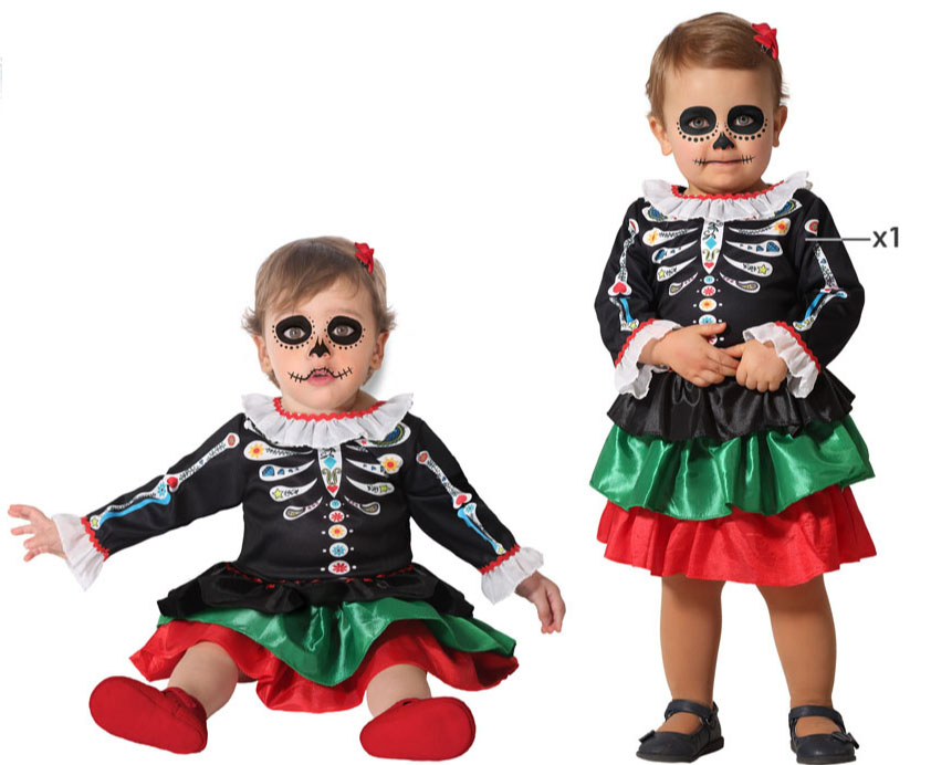 deguisement bebe catrina jour des morts mexicain