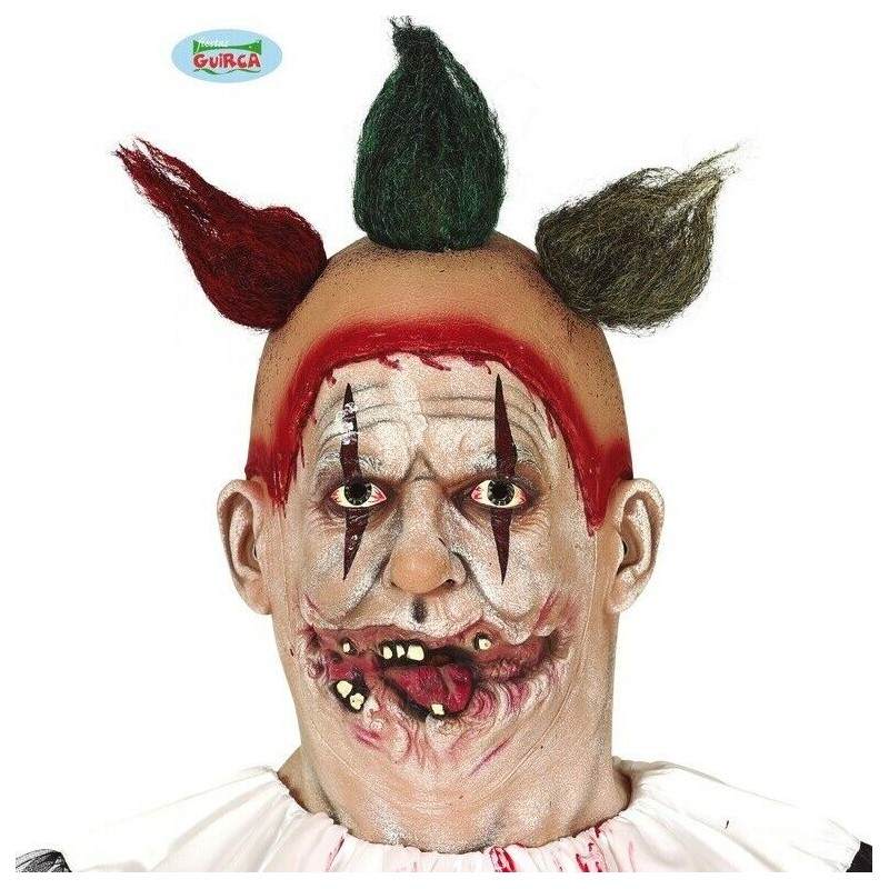 MASQUE LATEX CLOWN HALLOWEEN