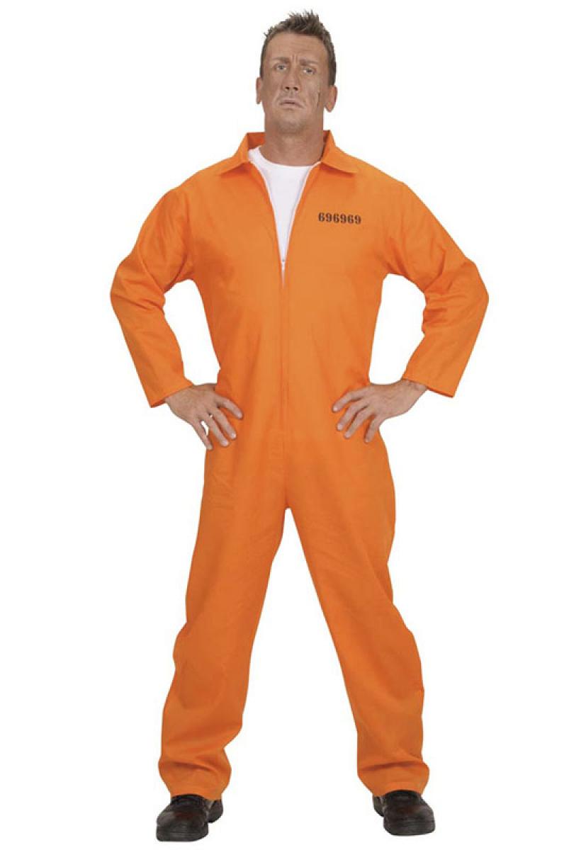 DEGUISEMENT PRISONNIER ORANGE HOMME