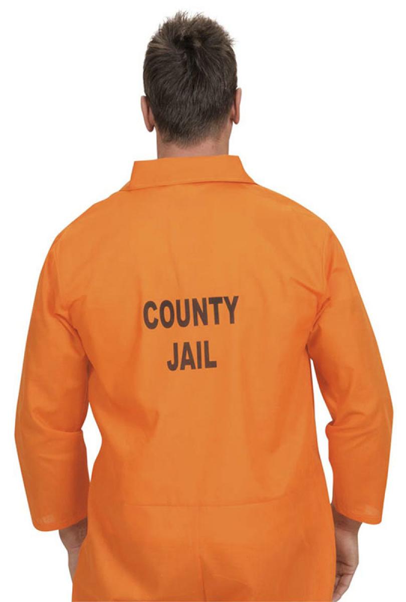 DEGUISEMENT PRISONNIER ORANGE HOMME 1