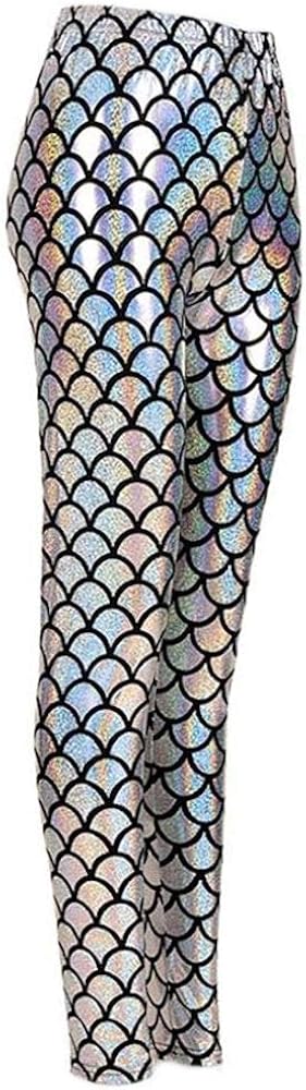legging ecailles argent