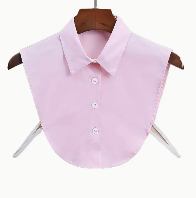 PLASTRON ROSE COL ECOLIERE