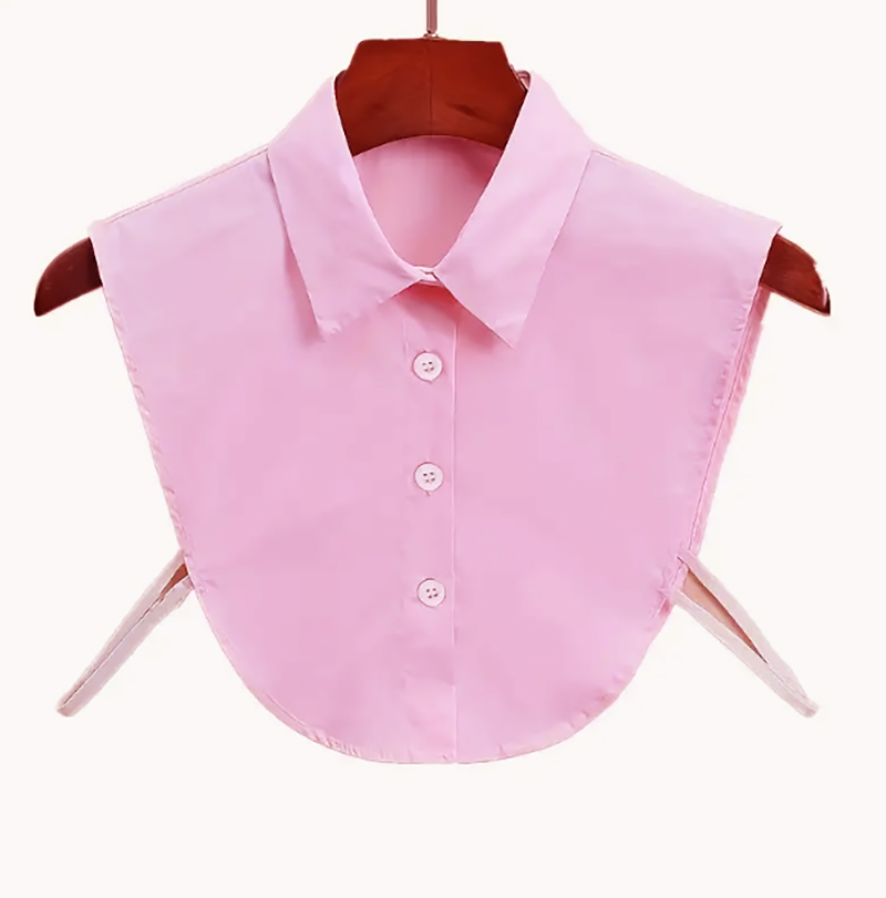 PLASTRON ROSE BONBONCOL ECOLIERE
