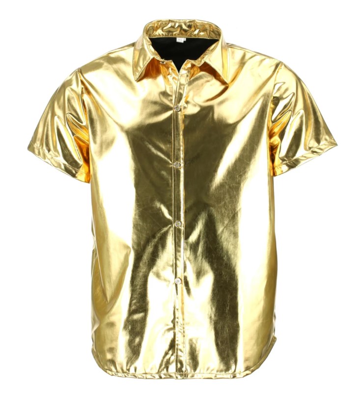 CHEMISE METALLISEE OR