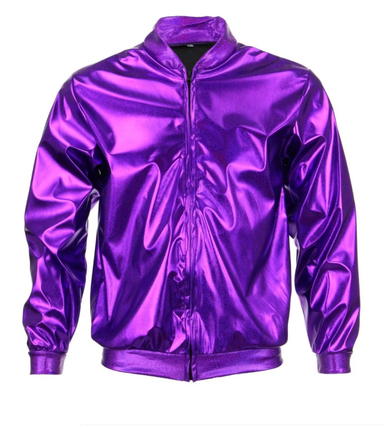 blouson bombers metallise violet 1