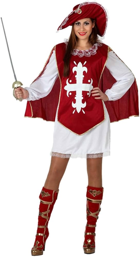 D2GUISEMENT MOUSQUETAIRE FEMME ROUGE