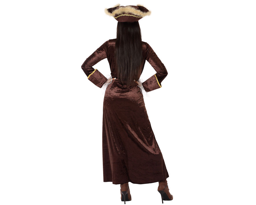 deguisement pirate femme velours marron 3