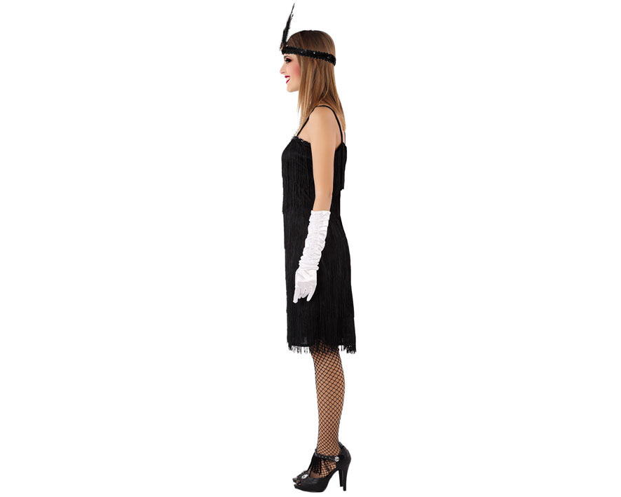 DEGUISEMENT ROBE FRANGES NOIRES GATSBY. 1jpg