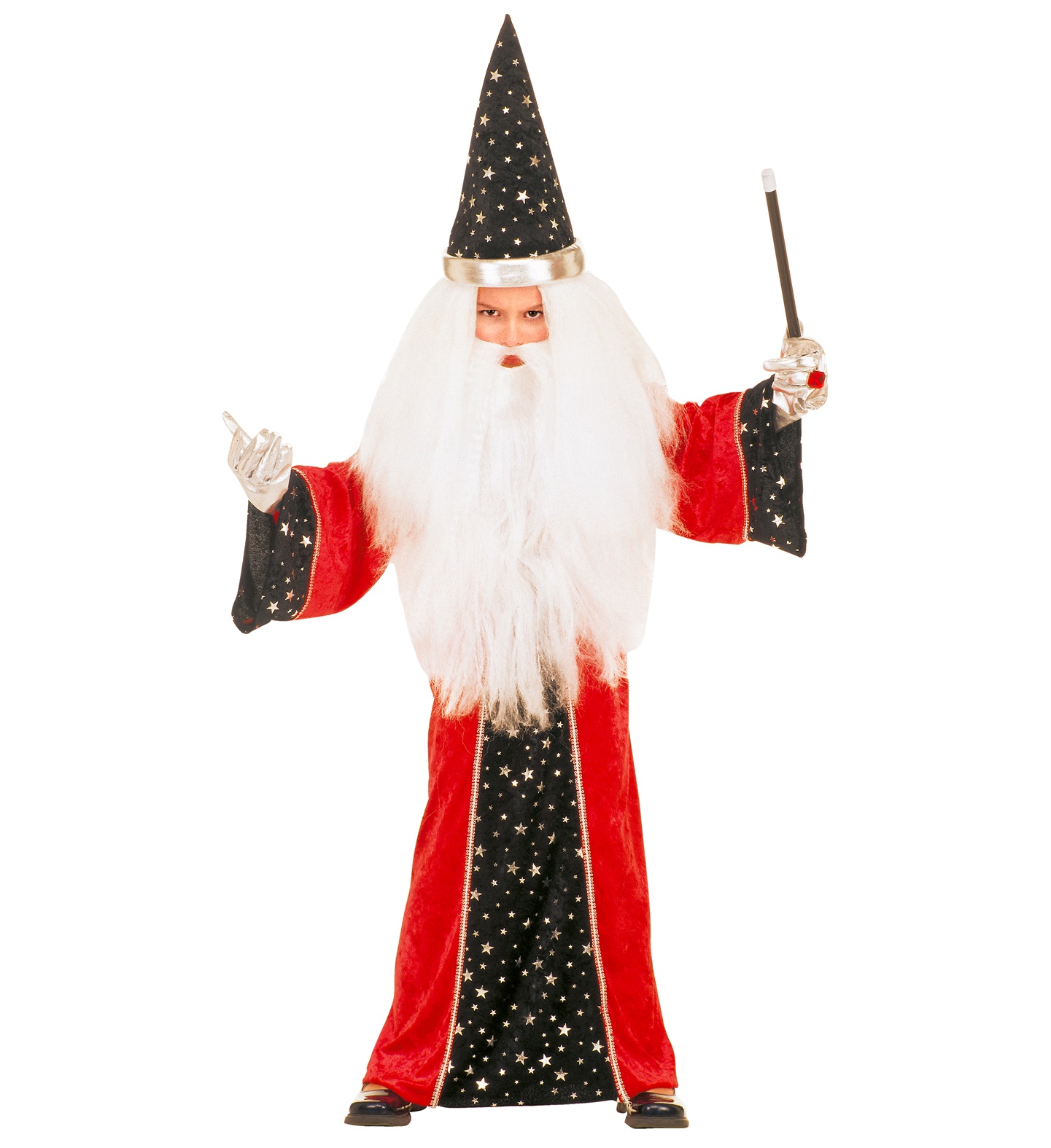 deguisement magicien merlin enfant rouge