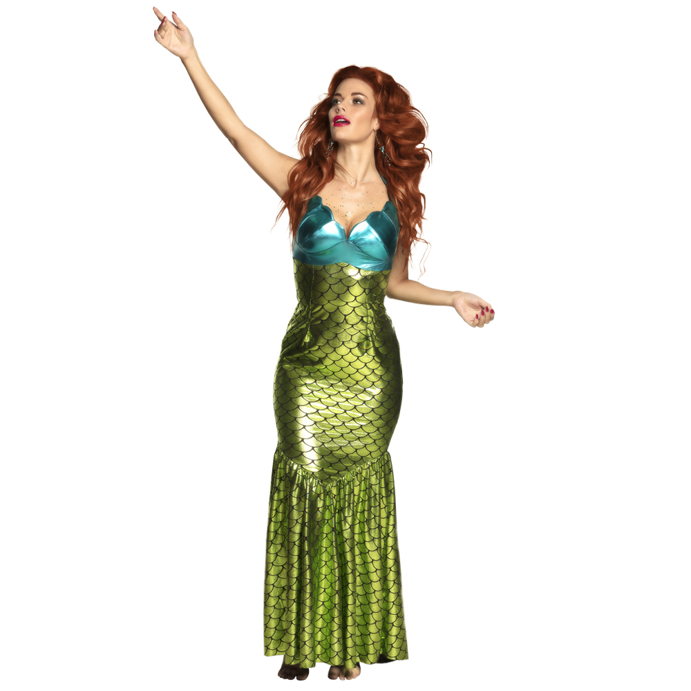 DEGUISEMENT SIRENE ADULTE VERTE ET BLEUE 1