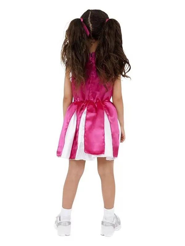 DEGUISEMENT POMPOM GRIL ENFANT ROSE AVEC POMPONS. 1jpg