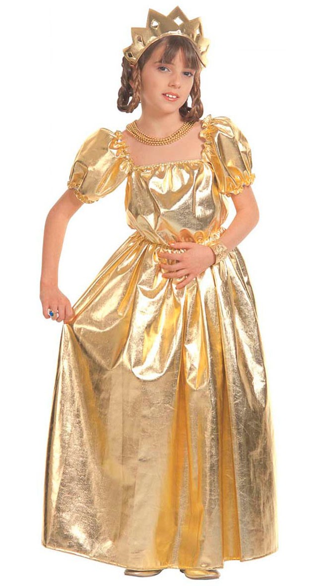 DEGUISEMENT PRINCESSE METALLISEE OR