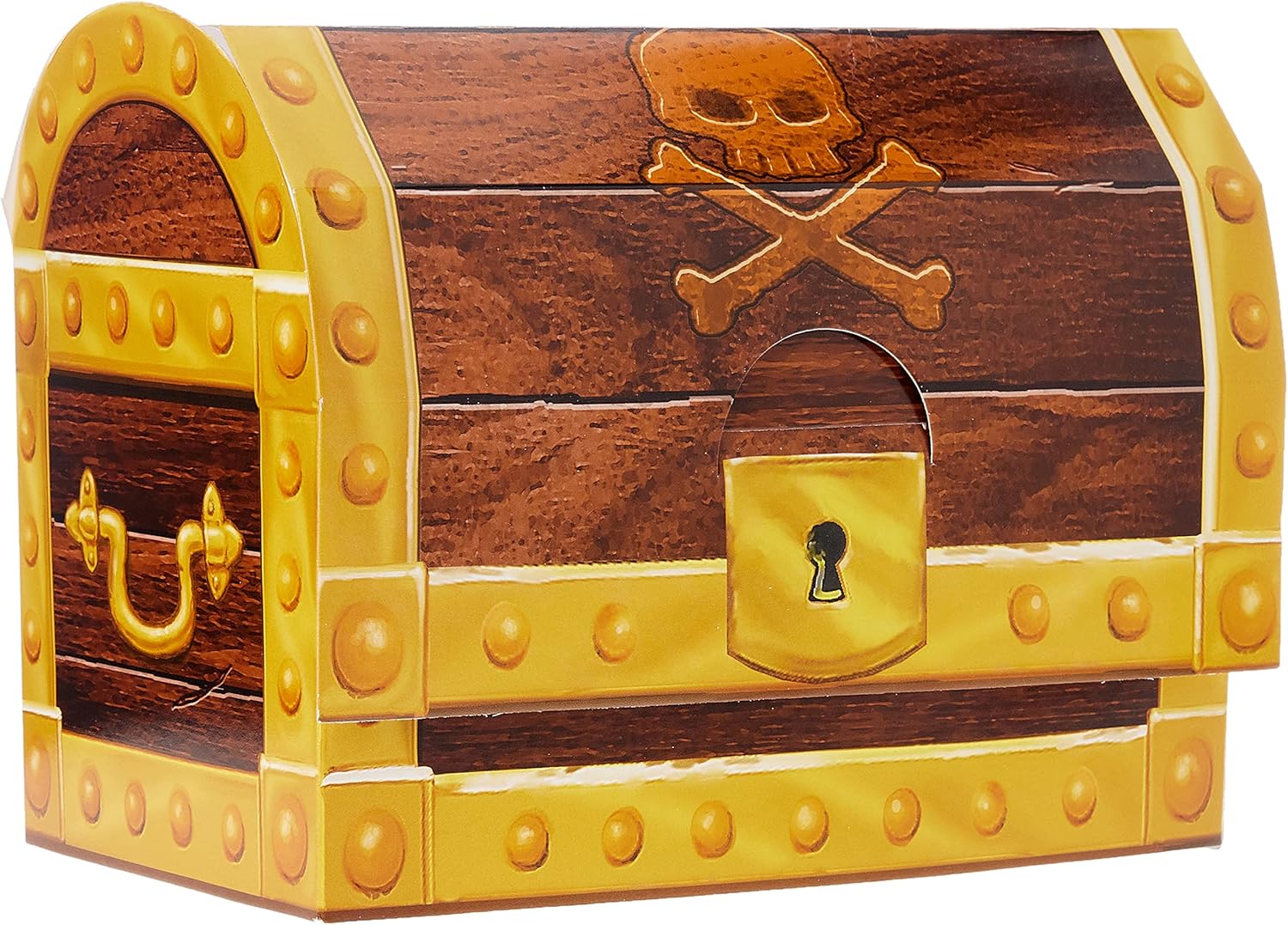 CENTRE DE TABLE COFFRE DE PIRATE EN CARTON 1