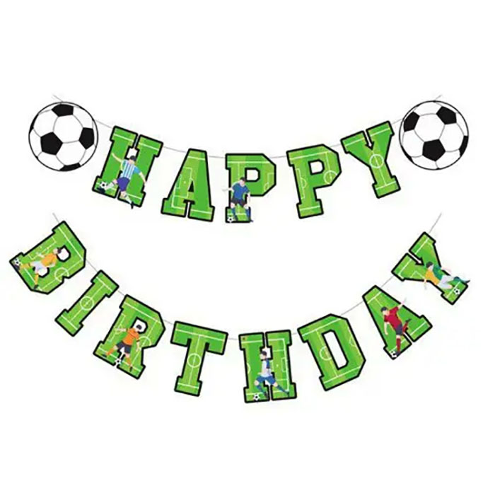 GUIRLANDE FOOT HAPPY BIRTHDAY