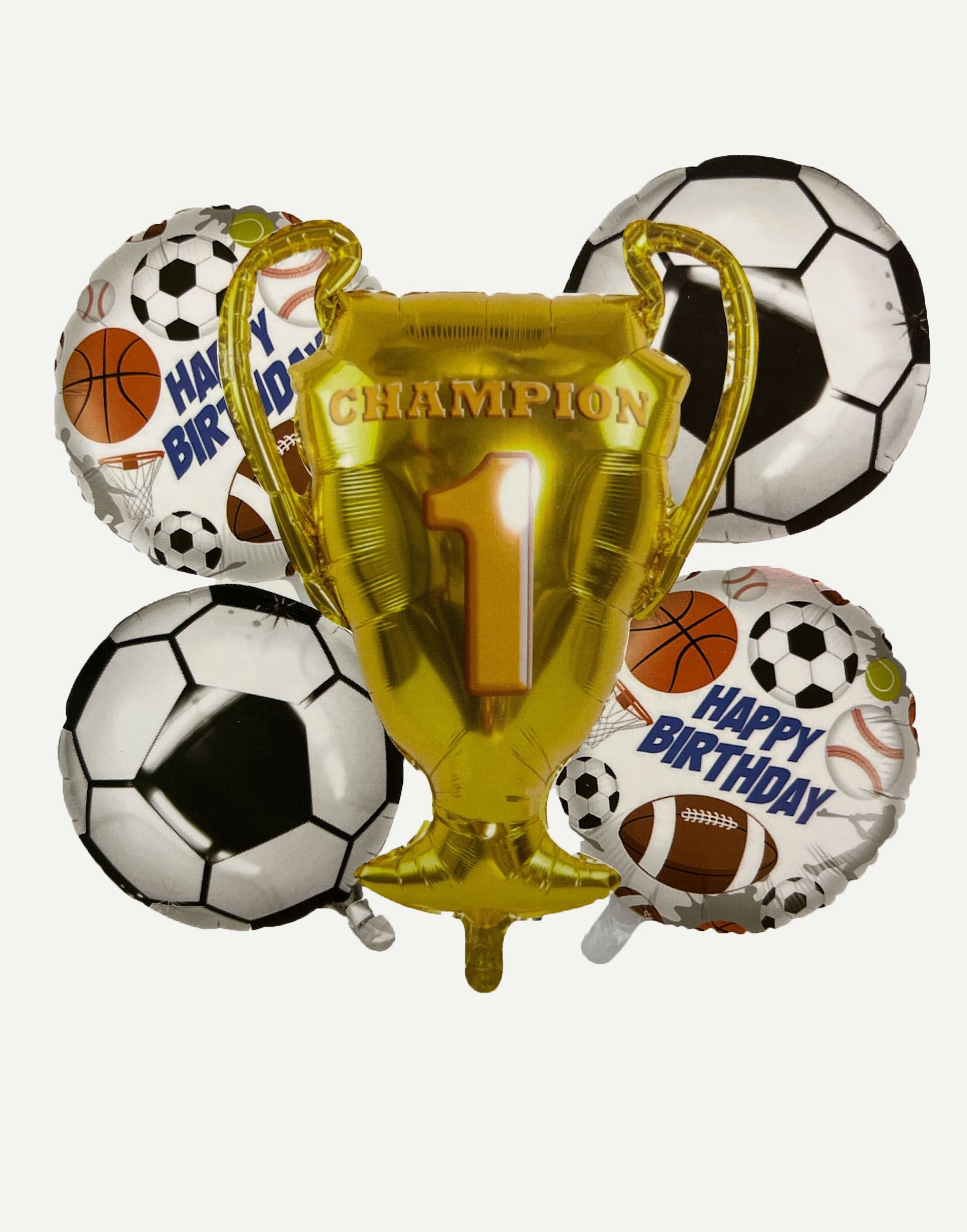 BOUQUET BALLONS CHAMPION SPORT ALUMINIUM
