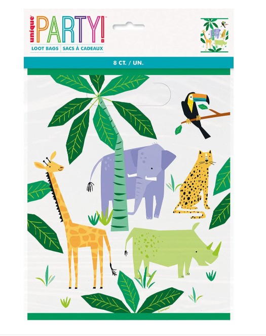 8 sachets surprises thème jungle safari