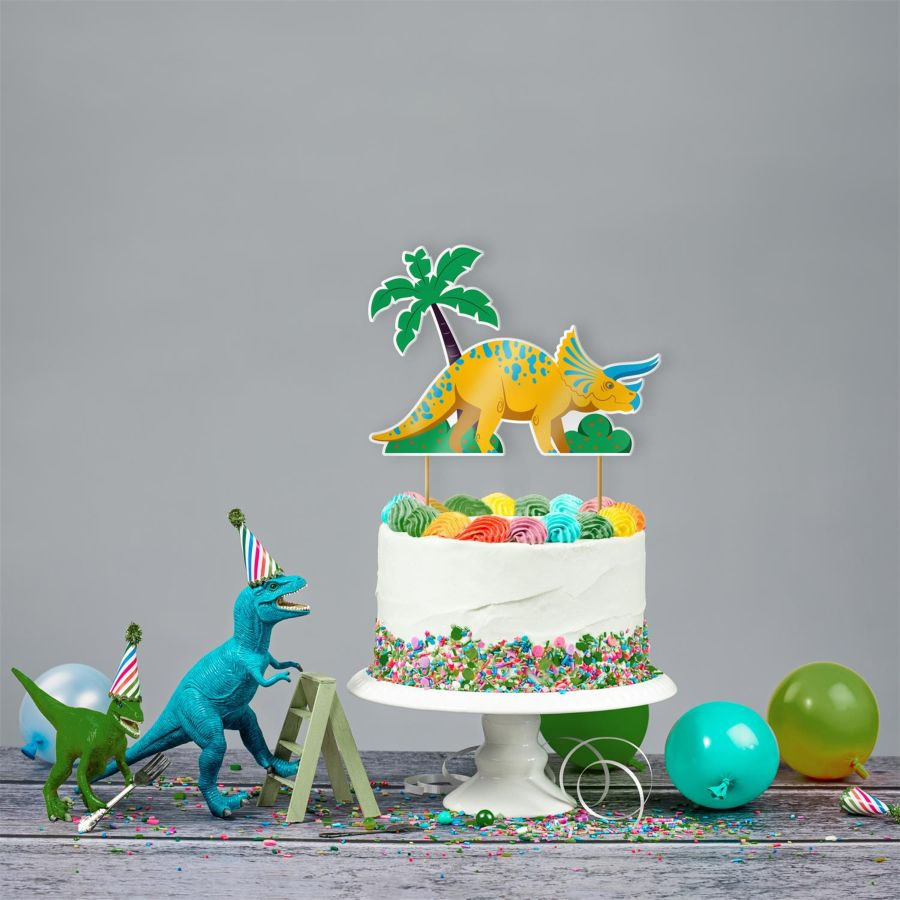 2 DECORATIONS GATEAUX DINOSAURES 2