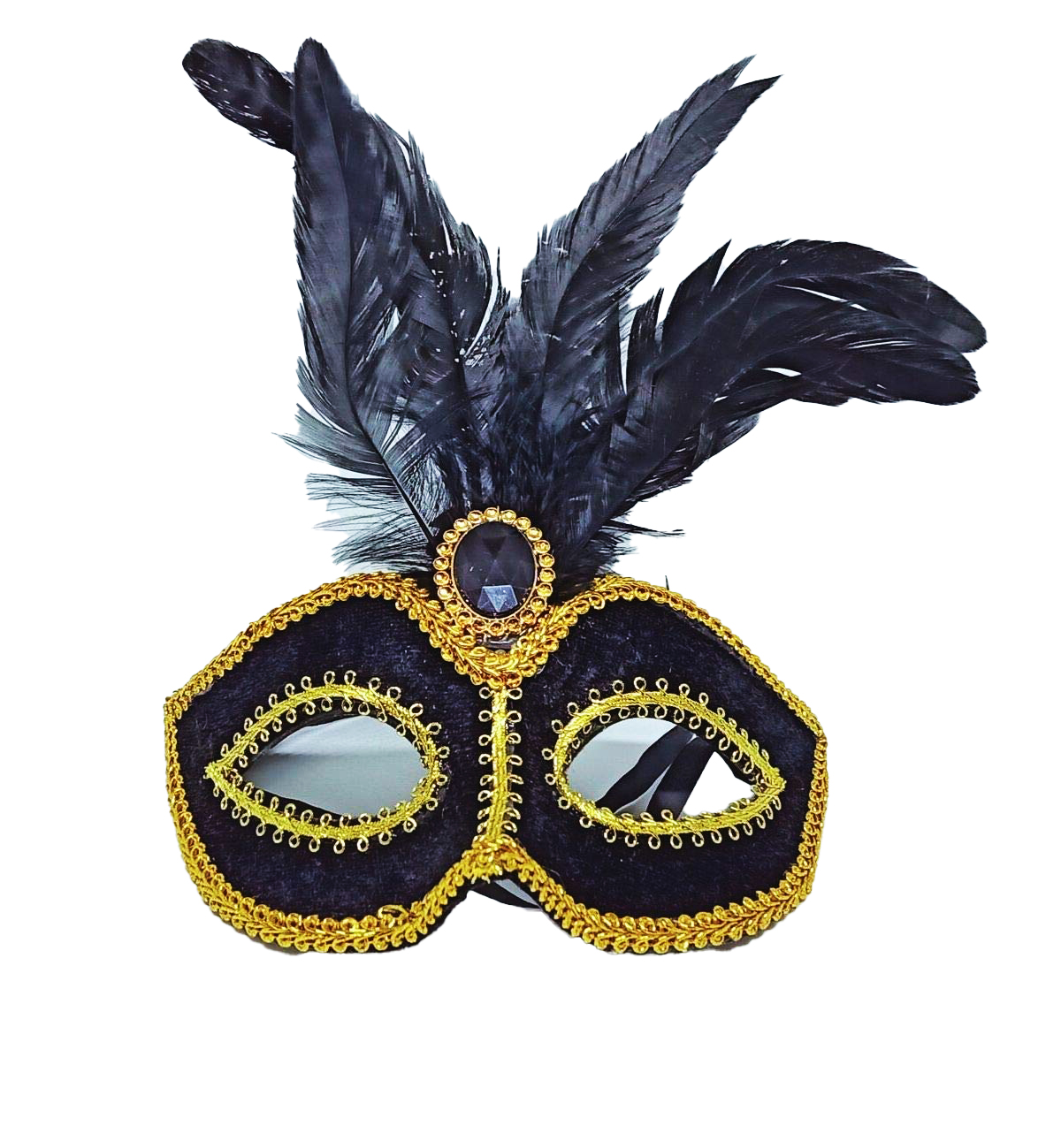 masque venitien noir et or