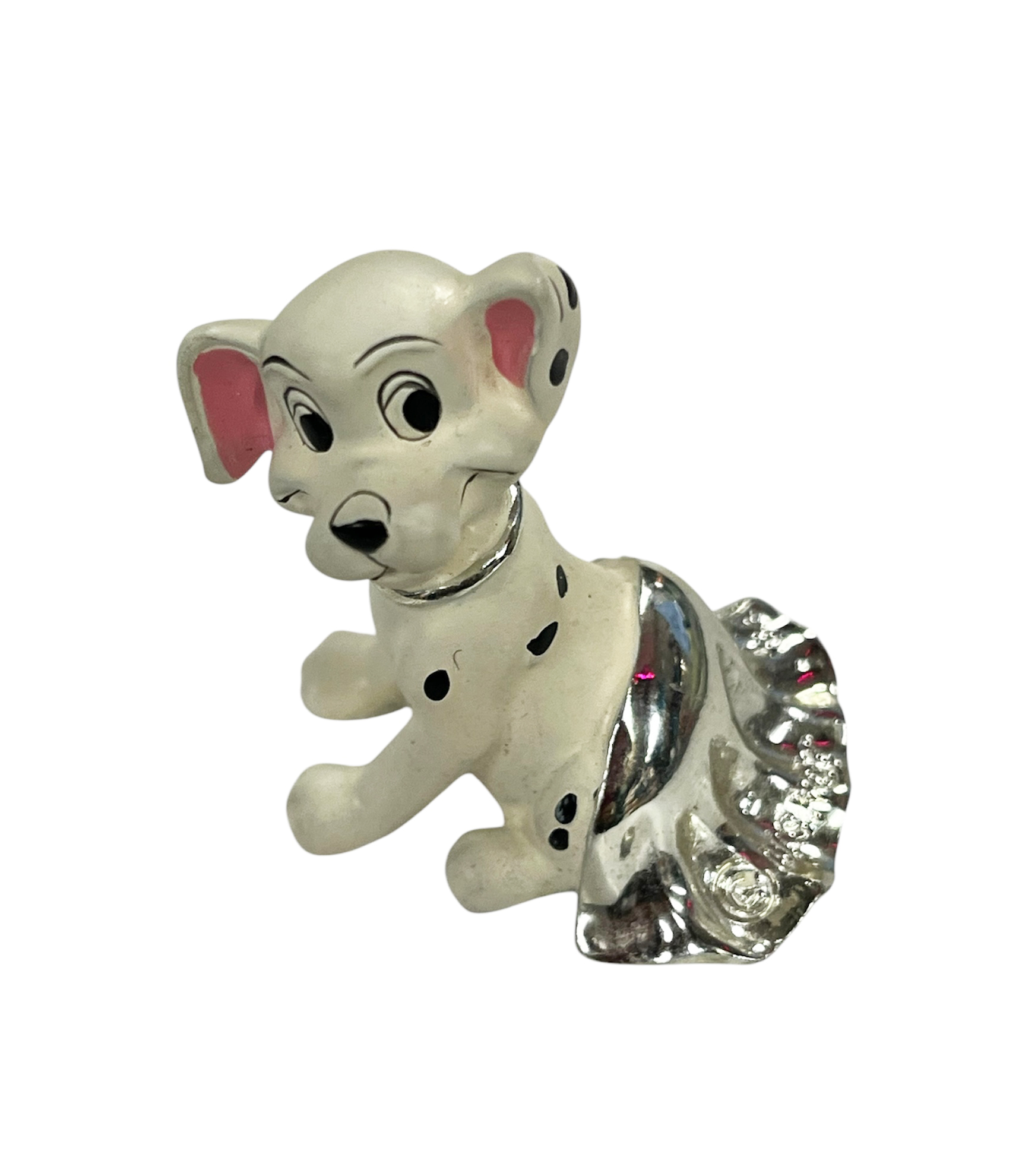 figurine collector dalmatien licence resine et metal argente. 3.PEG