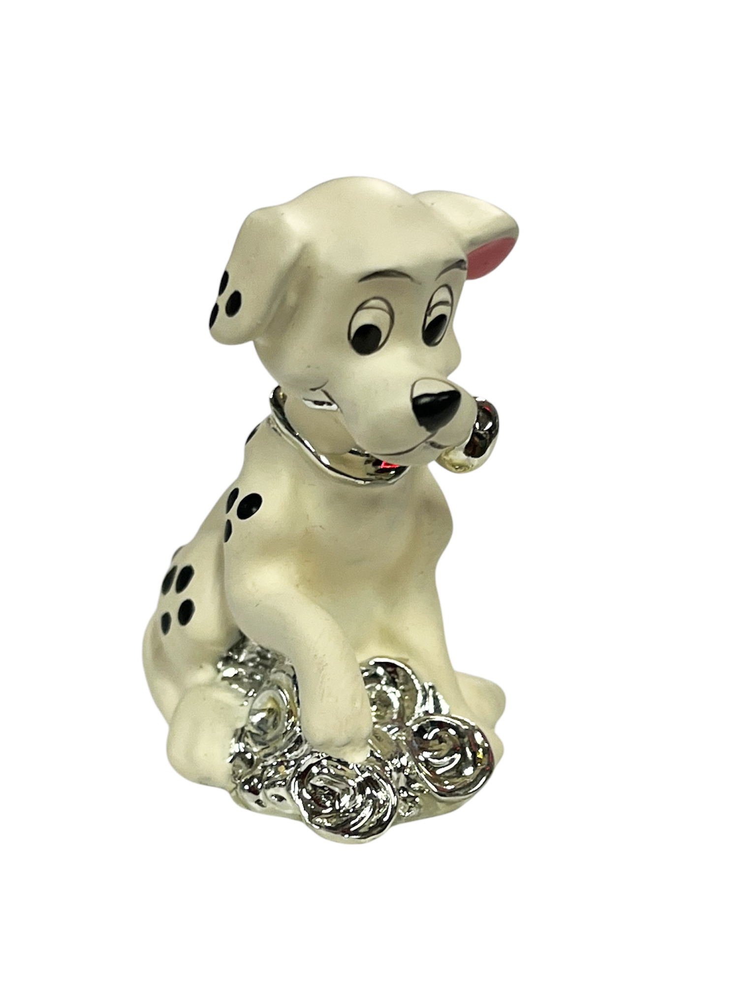 figurine collector dalmatien licence resine et metal argente. 2JPEG