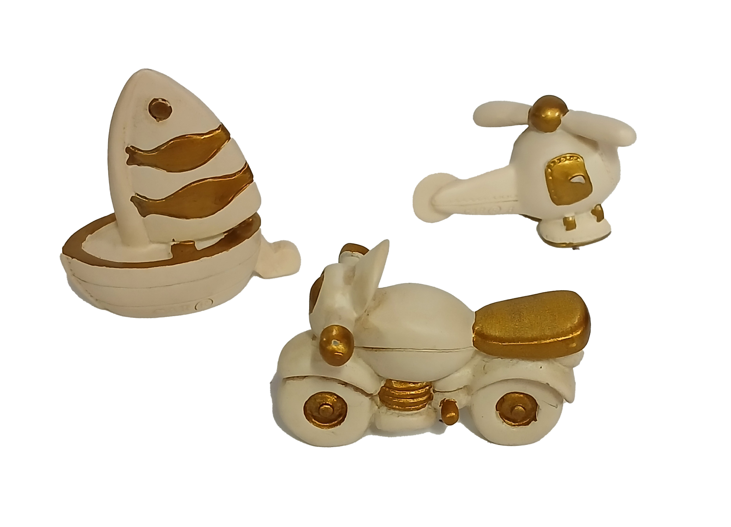 6 FIGURINE RESINE THEME MOYEN LOCOMOTION