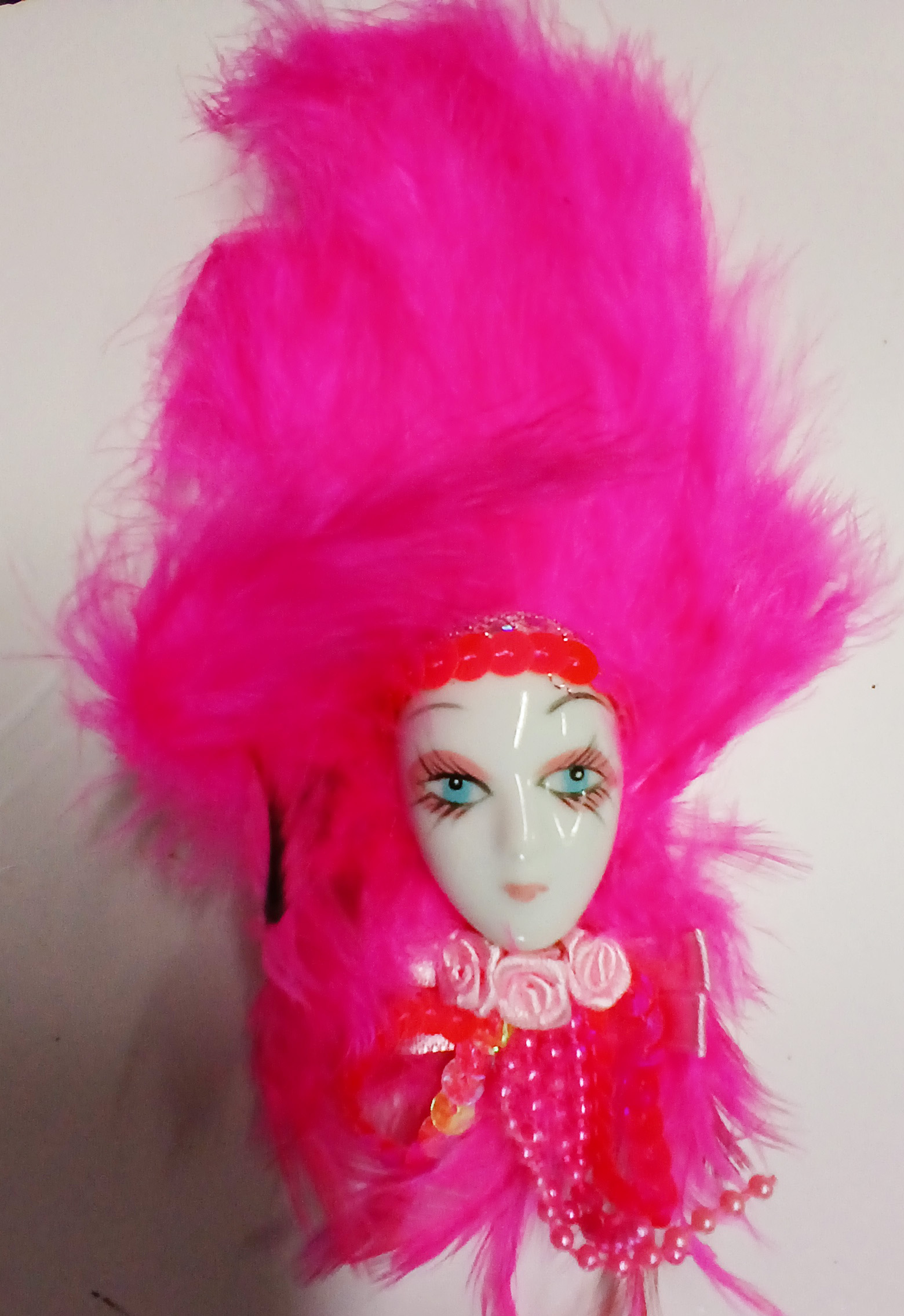 magnet masque venitien avec plumes 5