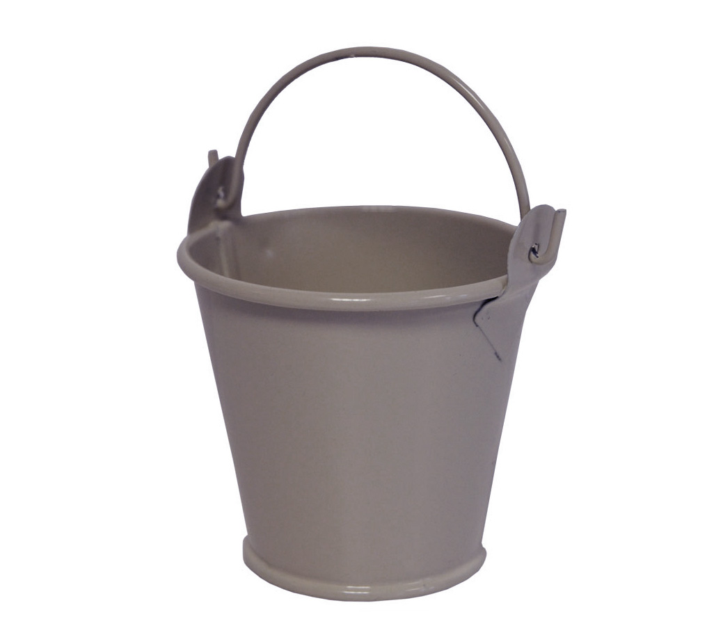 MINI SEAU METAL TAUPE