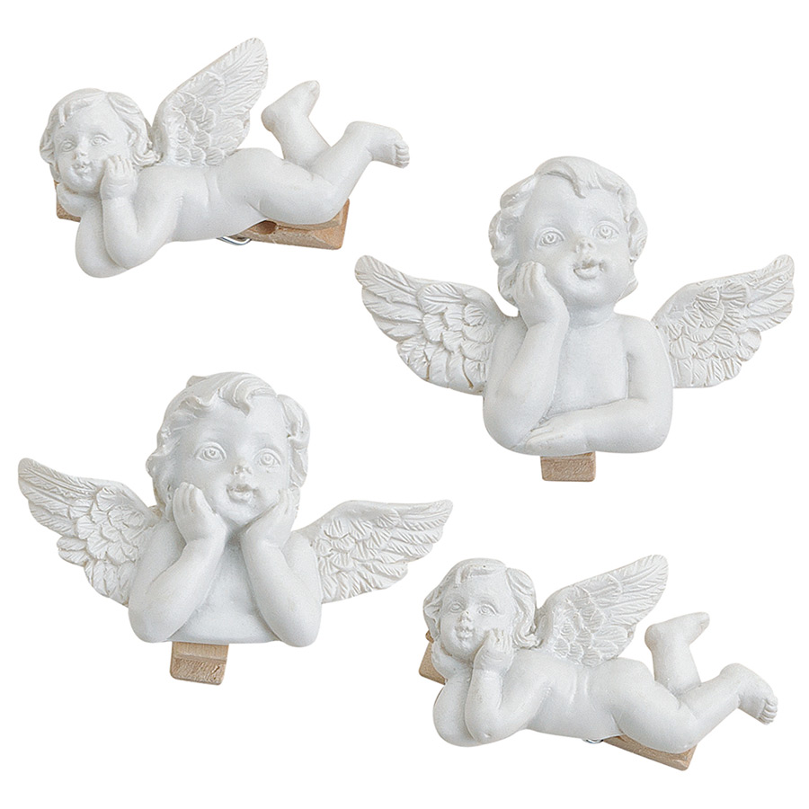 4 mini pinces a linges angelots