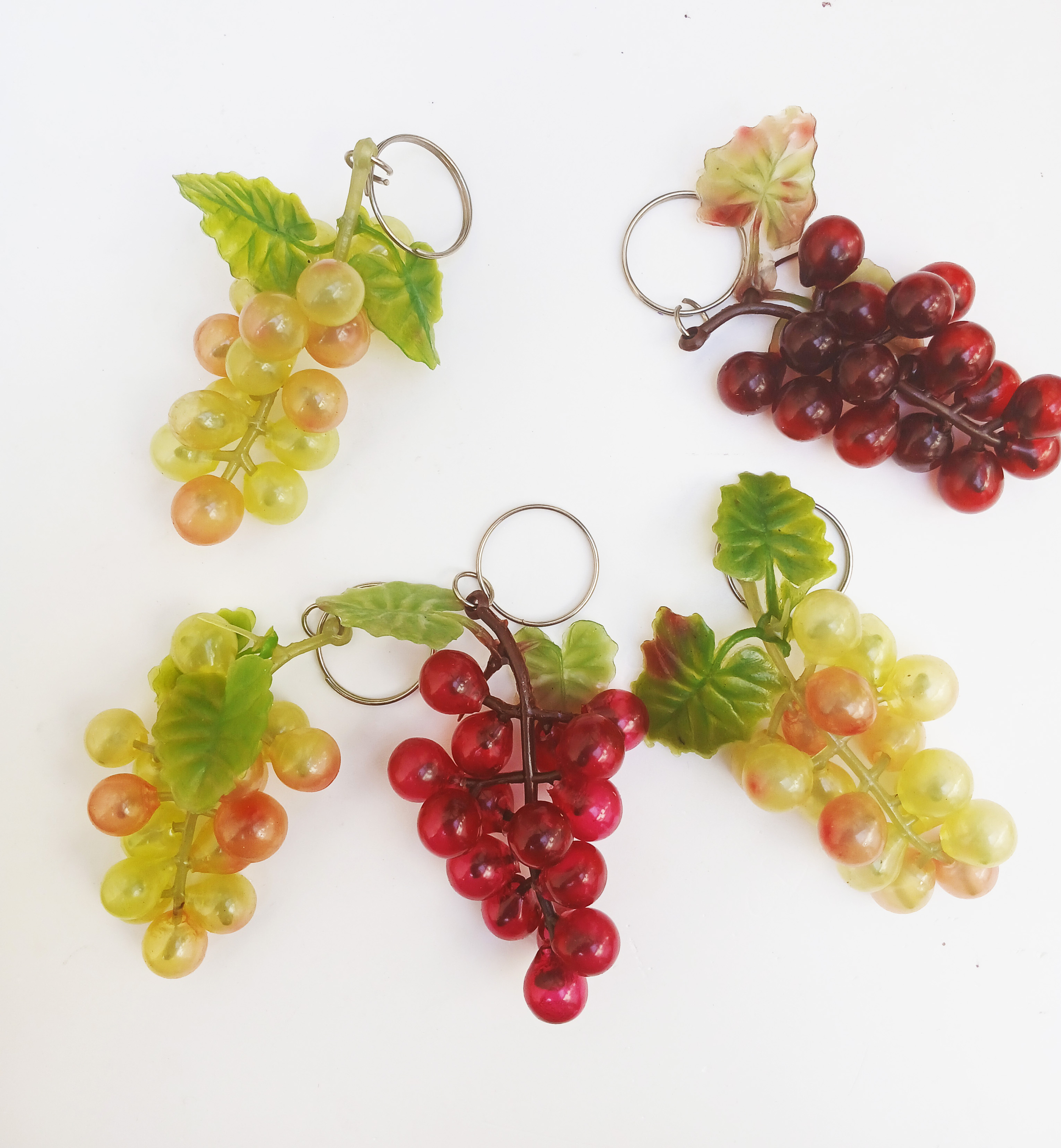 5 PORTE CLEFS GRAPPE DE RAISIN
