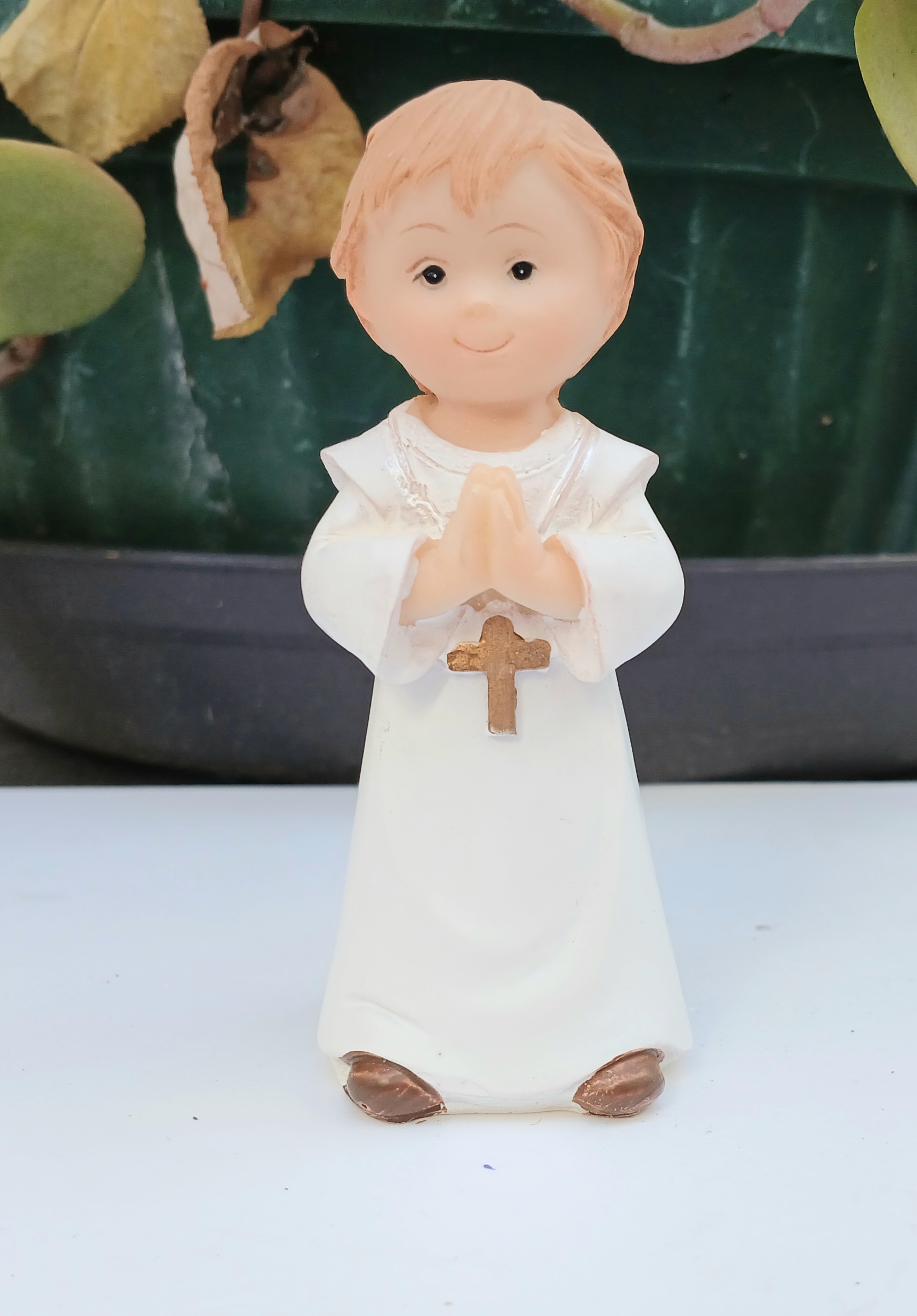 figurine communinant resine 9 cm
