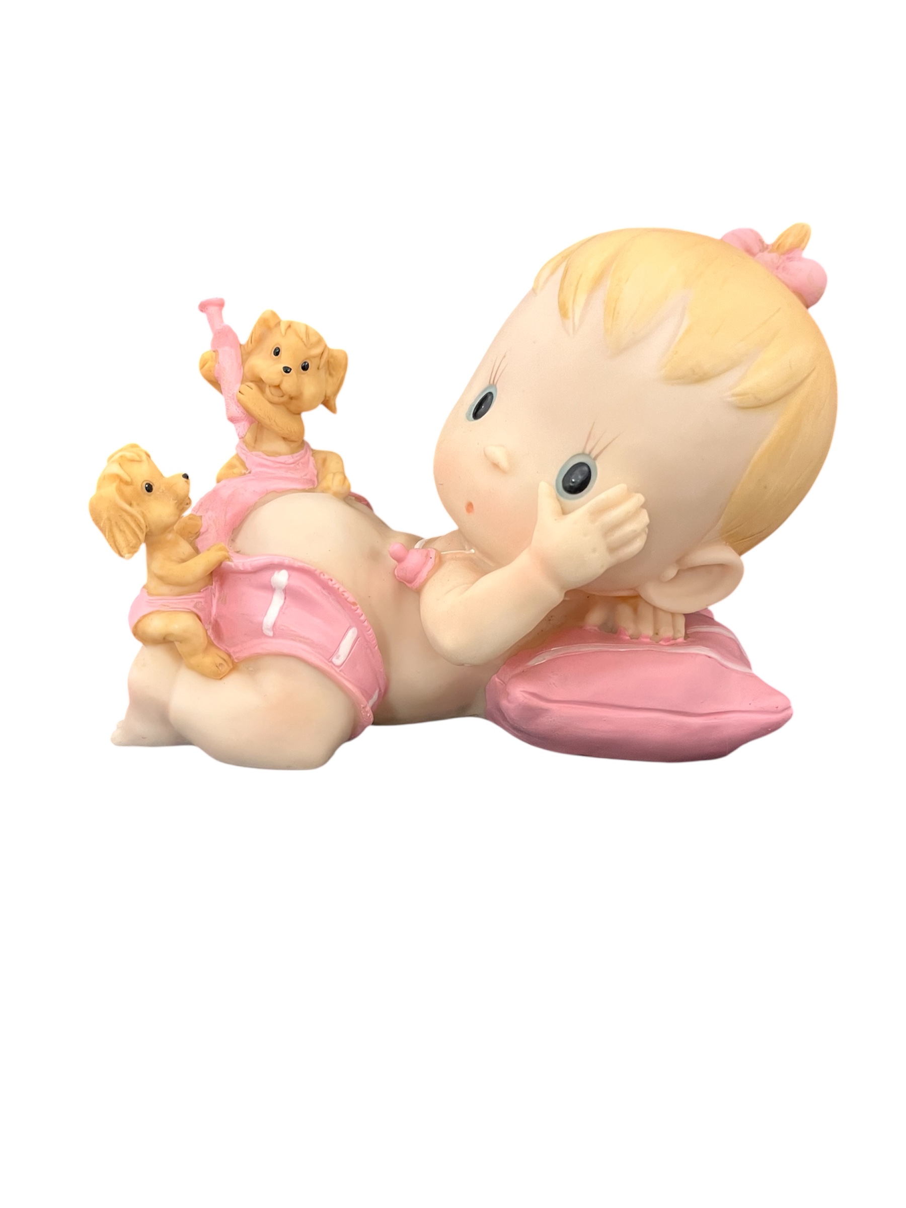 tirelire bebe fille resine 1