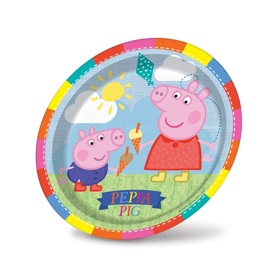 8 ASSIETTES 18 CM LICENCE PEPPA PIG