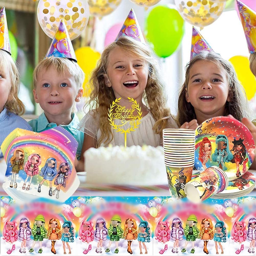 KIT 41 PIECES ANNIVERSAIRE RAINBOW HIGH POUPEES. 1jpg