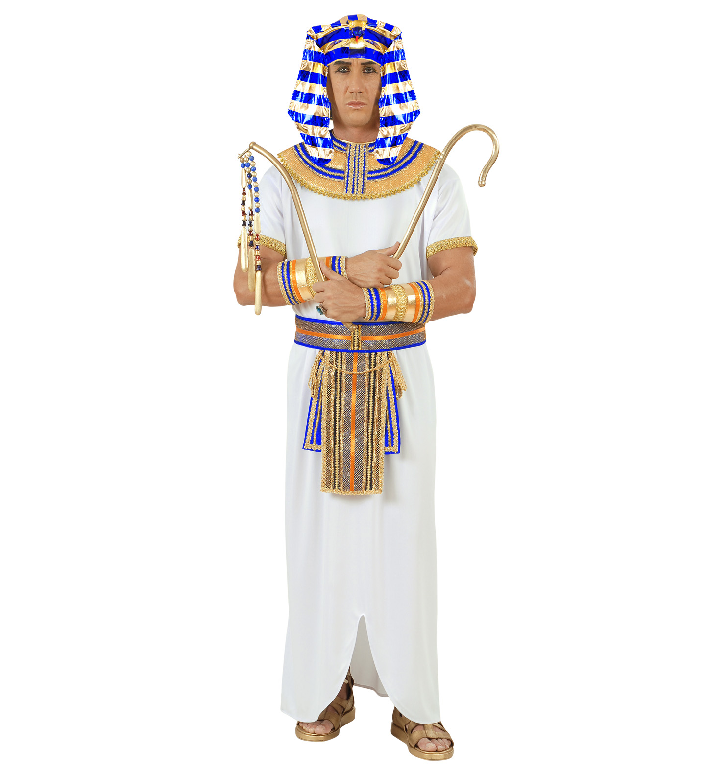 coiffe pharaon bleue 2