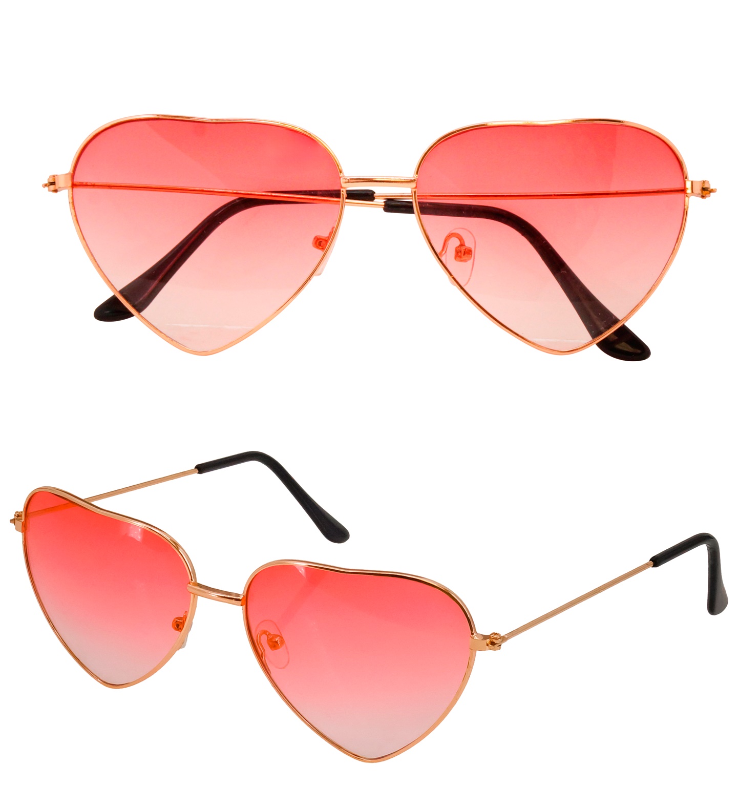 lunettes coeur rouge dégradée
