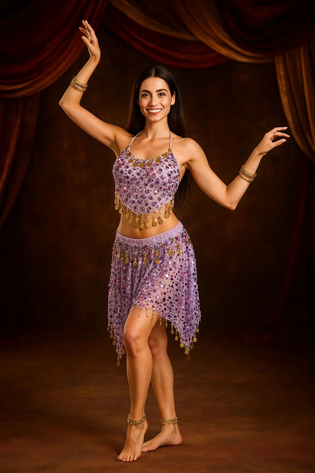 TENUE ORIENTALE LILAS