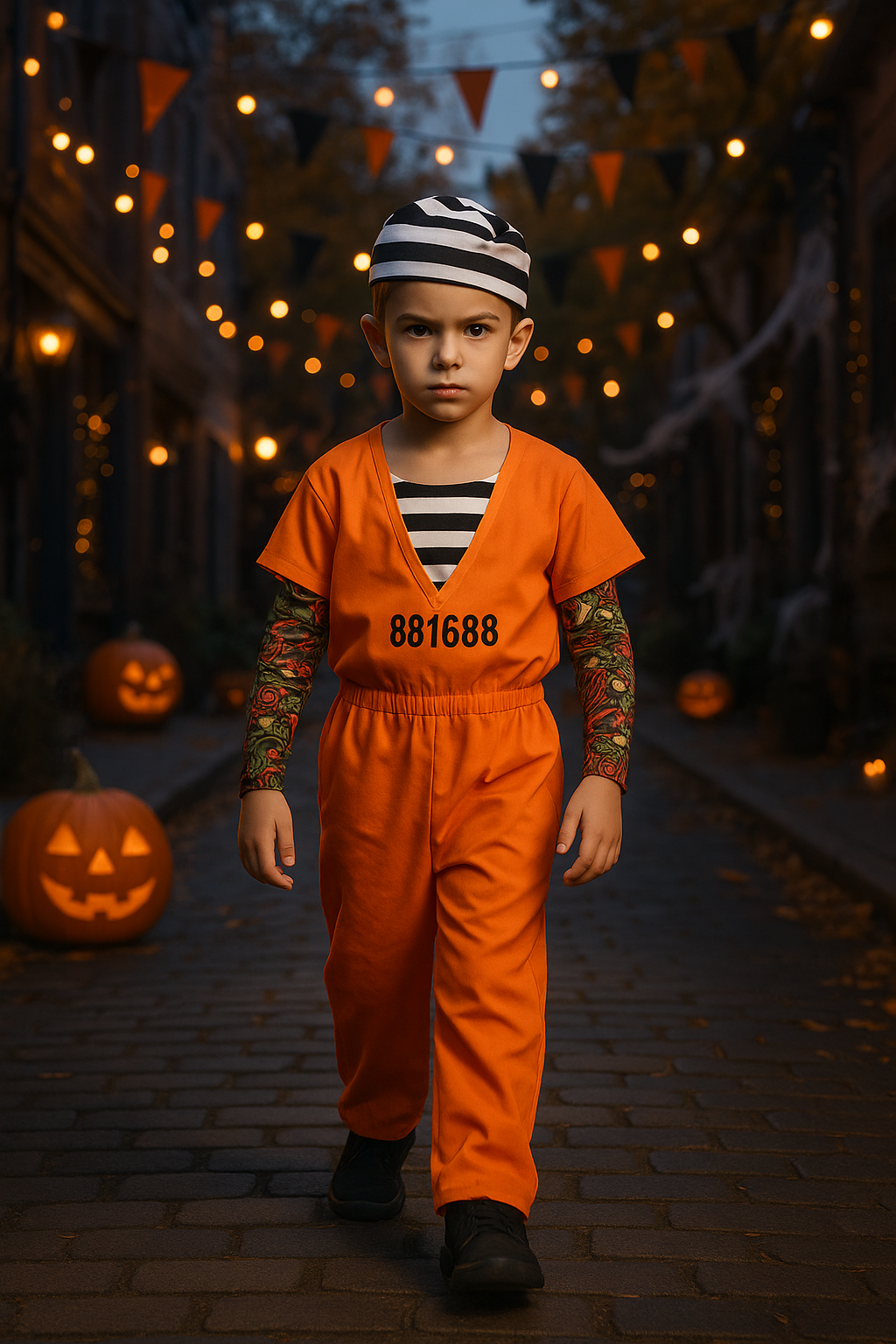 Costume de prison pour enfants : idéal Halloween