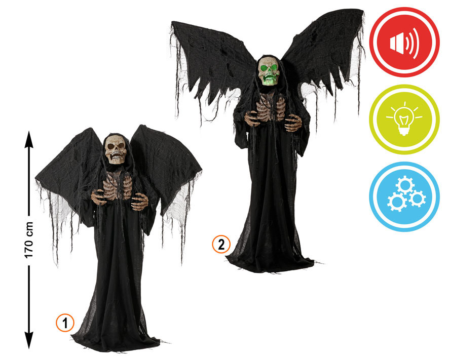 DECOR SUR PIED ANGE DE LA MORT ANIME SONORE ET LUMINEUX