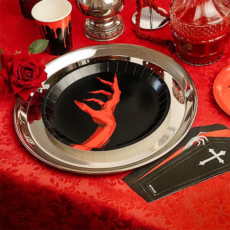 6 assiettes 23 cm vampire 2