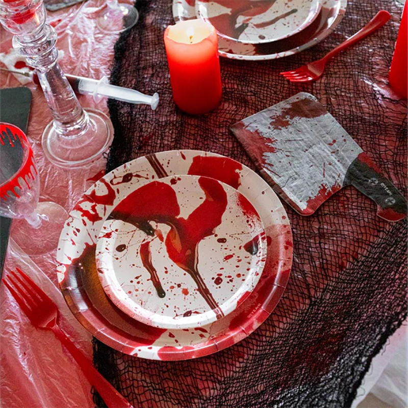 6 ASSIETTES 23 CM SANGUINOLENTES 1