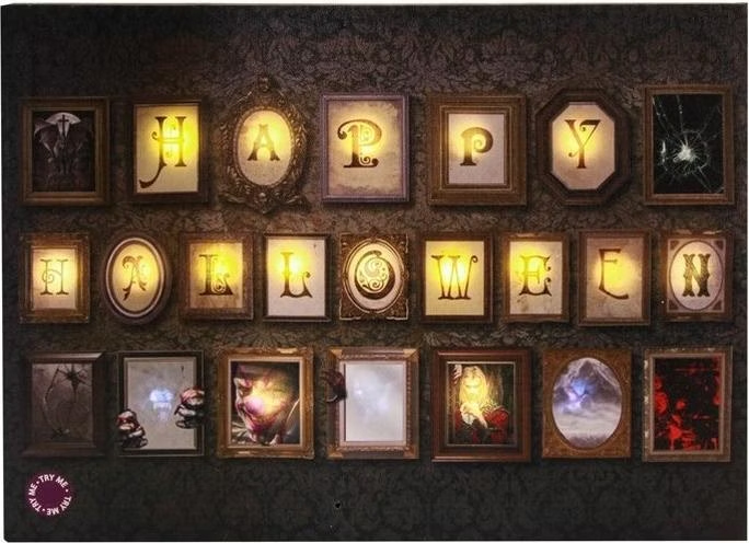 CADRE HALLOWEEN LUMINEUX ET SONORE