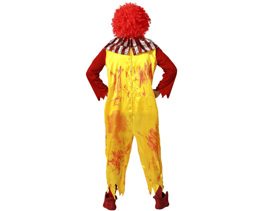 DEGUISEMENT CLOWN TUEUR JAUNE ENSANGLANTE RONALD 1